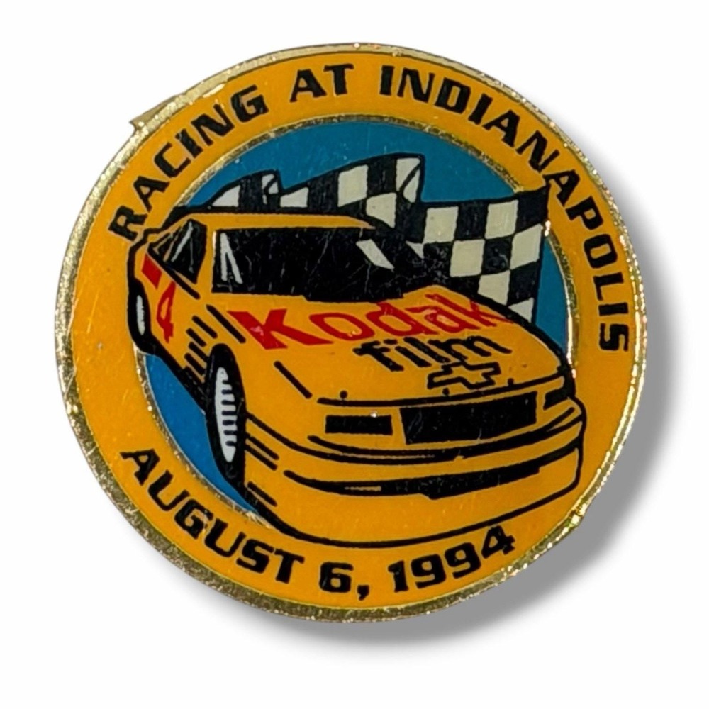Racing at Indianapolis 500 August 6 1994 Kodak Film Vintage Lapel Pin A9